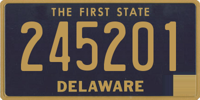 DE license plate 245201