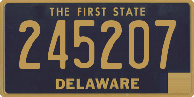 DE license plate 245207