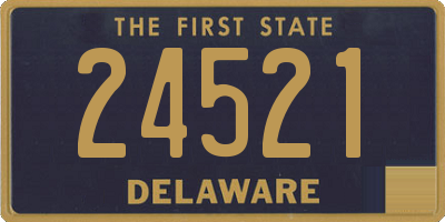 DE license plate 24521