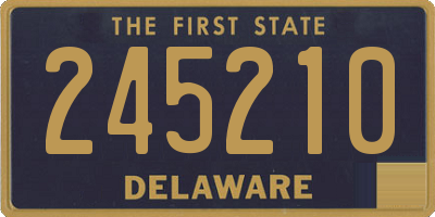 DE license plate 245210