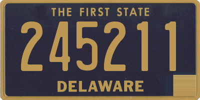 DE license plate 245211
