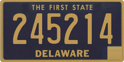 DE license plate 245214