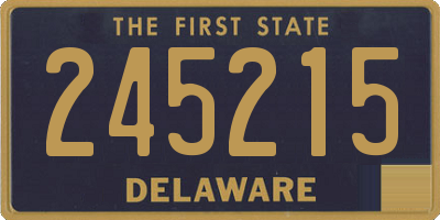 DE license plate 245215
