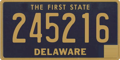DE license plate 245216