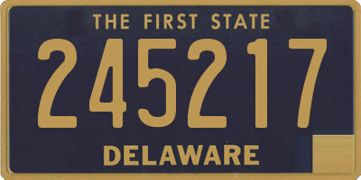 DE license plate 245217