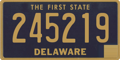 DE license plate 245219
