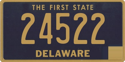 DE license plate 24522