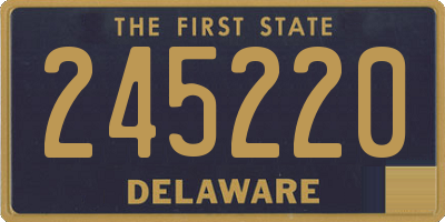 DE license plate 245220