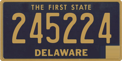 DE license plate 245224