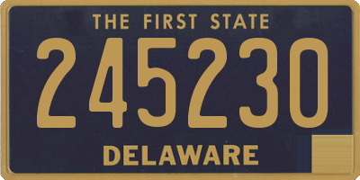 DE license plate 245230