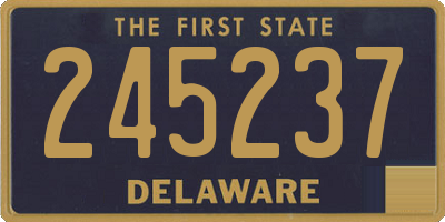 DE license plate 245237