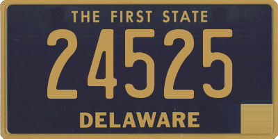 DE license plate 24525