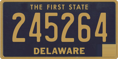DE license plate 245264