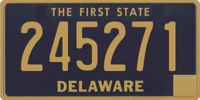 DE license plate 245271