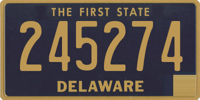 DE license plate 245274