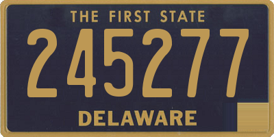 DE license plate 245277