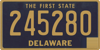 DE license plate 245280