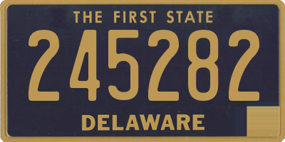 DE license plate 245282