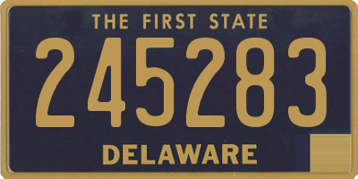 DE license plate 245283