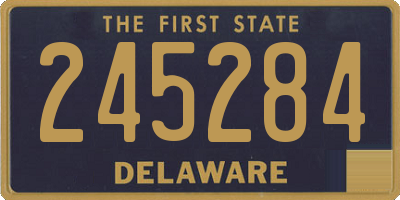 DE license plate 245284