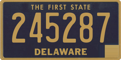 DE license plate 245287