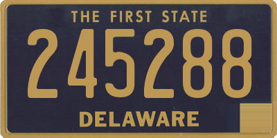 DE license plate 245288