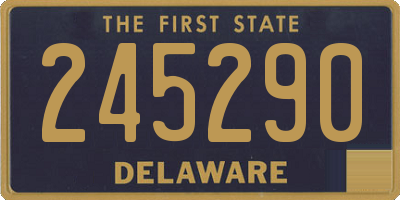 DE license plate 245290