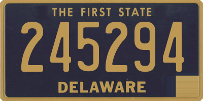 DE license plate 245294