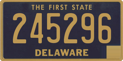 DE license plate 245296