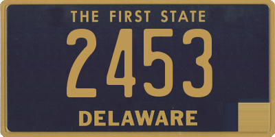 DE license plate 2453