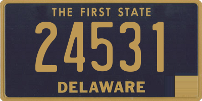 DE license plate 24531
