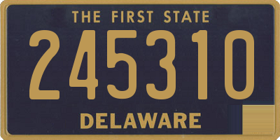 DE license plate 245310