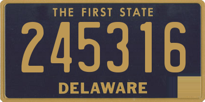 DE license plate 245316