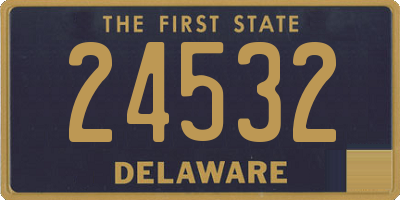 DE license plate 24532