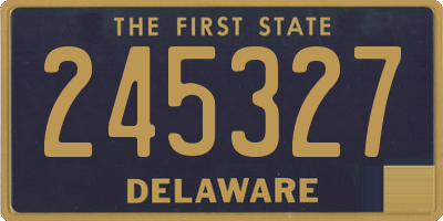 DE license plate 245327