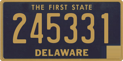 DE license plate 245331
