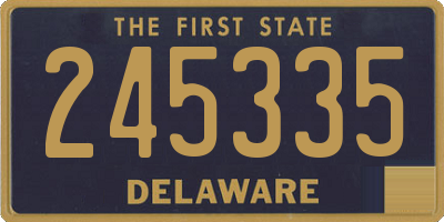 DE license plate 245335