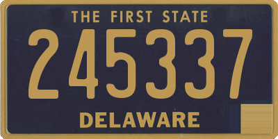 DE license plate 245337