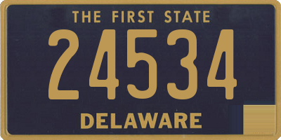 DE license plate 24534