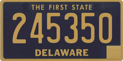 DE license plate 245350