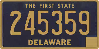 DE license plate 245359