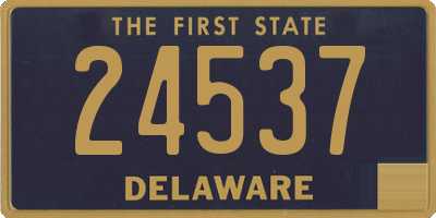 DE license plate 24537