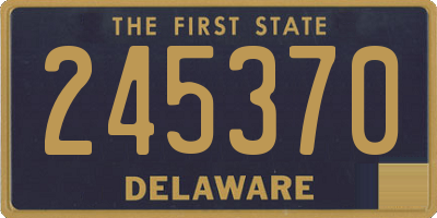 DE license plate 245370