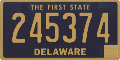 DE license plate 245374