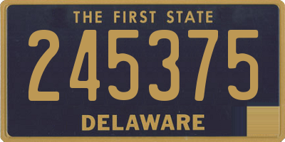 DE license plate 245375