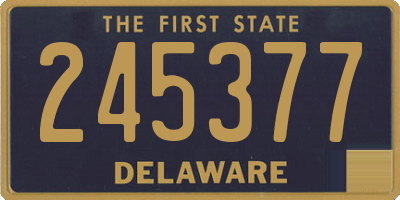 DE license plate 245377