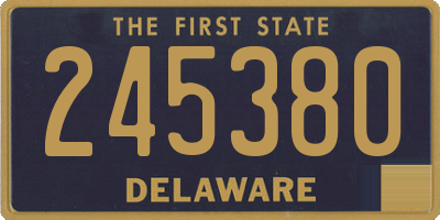 DE license plate 245380