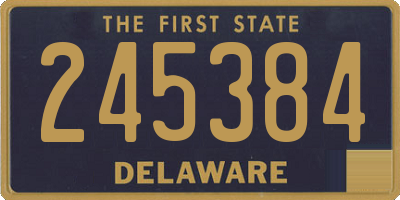 DE license plate 245384