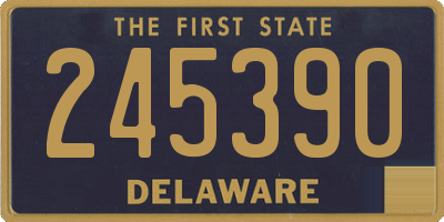 DE license plate 245390
