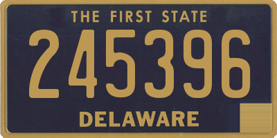 DE license plate 245396